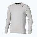 Herren Mizuno Core Impulse Tee Dampf Silber laufen Longsleeve