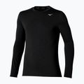 Mizuno Core Impulse Tee Herren-Langarm-Laufshirt schwarz