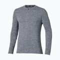 Herren Mizuno Core Impulse Half Zip Tee quicksilver running longsleeve