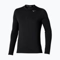 Herren Laufshirt Mizuno Core Impulse Half Zip Tee schwarz