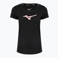 Damen Laufshirt Mizuno Core Runbird Tee schwarz/mauve