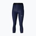 Damen Leggings Mizuno Impulse Core 3/4 baritone blau 3