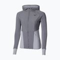 Women's Mizuno Active Warm Hybrid Full Zip Hooded quicksilver Laufjacke 5
