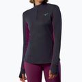Damen-Laufpullover Mizuno Active Warm Half Zip baritone blue