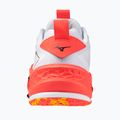 Mizuno Wave Stealth Neo 2 weiß/bläulich koralle 2/zitrus handball schuh 3