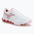 Damentennisschuhe Mizuno Wave Enforce Tour 2 CC white/pinkesque/barbados/cherry