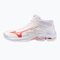 Damen-Volleyballschuhe Mizuno Wave Lightning Pro Mid white/rose elegance/lava falls