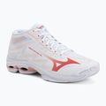 Damen-Volleyballschuhe Mizuno Wave Lightning Pro Mid white/rose elegance/lava falls