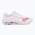 Damen-Volleyballschuhe Mizuno Wave Lightning Pro white/rose elegance/lava falls 2
