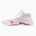 Damen-Volleyballschuhe Mizuno Wave Lightning Elite Mid white/rose elegance/lava falls
