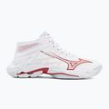 Damen-Volleyballschuhe Mizuno Wave Lightning Elite Mid white/rose elegance/lava falls 2