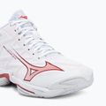 Damen-Volleyballschuhe Mizuno Wave Lightning Elite Mid white/rose elegance/lava falls 7