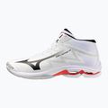 Volleyballschuhe Mizuno Wave Lightning Pro Mid white/black/fiery red 8
