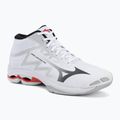 Volleyballschuhe Mizuno Wave Lightning Pro Mid white/black/fiery red