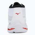 Volleyballschuhe Mizuno Wave Lightning Pro Mid white/black/fiery red 6