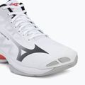 Volleyballschuhe Mizuno Wave Lightning Pro Mid white/black/fiery red 7