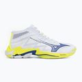Volleyballschuhe Mizuno Wave Lightning Elite Mid white/lighting yellow/dazzling blue 2