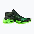 Volleyballschuhe Mizuno Wave Lightning Elite Mid black/glowing apple/mandarin orange