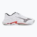 Volleyballschuhe Mizuno Wave Lightning Elite white/black/fiery red 2