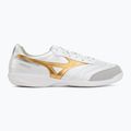 Fußballschuhe Mizuno Morelia Sala Pro IN white/football gold/galaxy silver 2