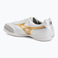 Fußballschuhe Mizuno Morelia Sala Pro IN white/football gold/galaxy silver 3