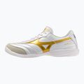 Fußballschuhe Mizuno Morelia Sala Elite IN white/football gold/galaxy silver