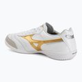 Fußballschuhe Mizuno Morelia Sala Elite IN white/football gold/galaxy silver 3
