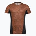 Herren-Laufshirt Mizuno Active DryAeroFlow Graphic copper brown