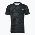 Herren-Laufshirt Mizuno Core Graphic Tee black/gray