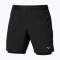 Herren-Laufshorts Mizuno Core 7.5 Inches 2in1 black