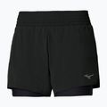 Damen-Laufshorts Mizuno Active 2in1 4.5 black