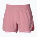 Damen-Laufshorts Mizuno Active 2in1 4.5 rose elegance 2