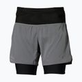 Damen-Laufshorts Mizuno Trail Multipocket 2in1 lava smoke
