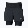 Damen-Laufshorts Mizuno Trail Multipocket 2in1 black 2