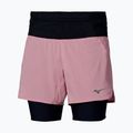 Damen-Laufshorts Mizuno Trail Multipocket 2In1 Short rose elegance