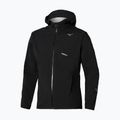 Herren-Laufjacke Mizuno Trail Waterproof 20K Hooded black
