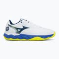 Herren-Tennisschuhe Mizuno Wave Enforce Court CC white/dazzling blue/lightning 2