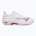 Damentennisschuhe Mizuno Wave Exceed Court CC W white/pinkesque/barbados cherr 2