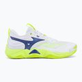 Volleyballschuhe Mizuno Wave Momentum Elite white/lightning yellow/dazzling blue 2