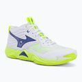 Volleyballschuhe Mizuno Wave Momentum Elite Mid white/lightning yellow/dazzling blue