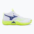 Volleyballschuhe Mizuno Wave Momentum Elite Mid white/lightning yellow/dazzling blue 2
