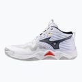 Volleyballschuhe Mizuno Wave Momentum Elite Mid white/black/fiery red