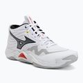 Volleyballschuhe Mizuno Wave Momentum Elite Mid white/black/fiery red