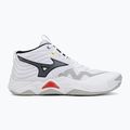Volleyballschuhe Mizuno Wave Momentum Elite Mid white/black/fiery red 2