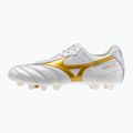 Fußballschuhe Mizuno Morelia II Japan FG white/football gold/galaxy silver