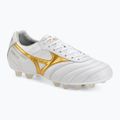 Fußballschuhe Mizuno Morelia II Japan FG white/football gold/galaxy silver