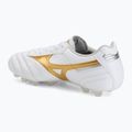 Fußballschuhe Mizuno Morelia II Pro FG white/football gold/galaxy silver 3