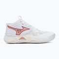 Damen-Volleyballschuhe  Mizuno Wave Momentum Elite Mid white/rose elegance/lava falls 2