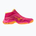 Volleyballschuhe Mizuno Wave Lightning Elite Mid pink tetra/fortune yellow/light 2