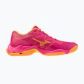 Volleyballschuhe Mizuno Wave Lightning Elite pink tetra/fortune yellow/ligh 2